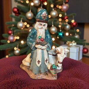 Wood World St Nicholas Figure 6” VTG 1992 Made In USA